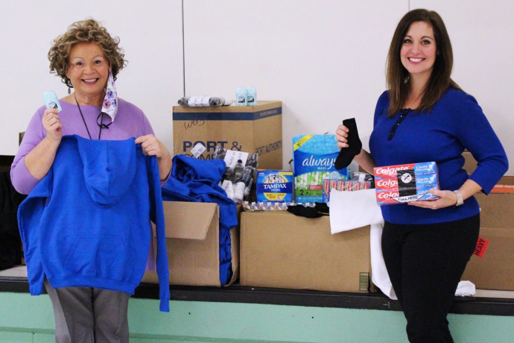 Pictured from left: Marshall County Schools Parent Education Resource Center Coordinator Susie Baker and United Way of the Upper Ohio Valley Executive Director Jessica Rine.