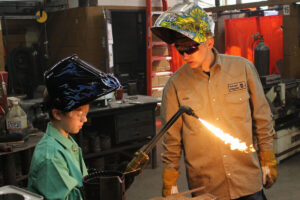 Students participate at CTE Camp.