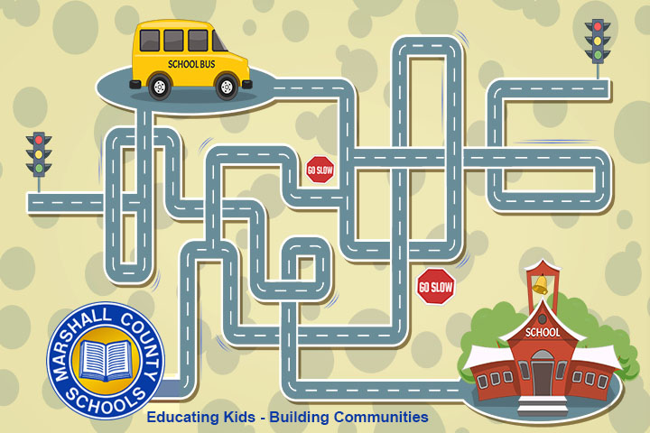 Route To School Bus Routes Graphic 