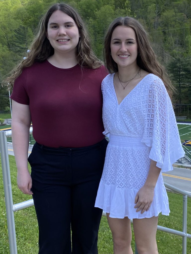 Pictured from left: Cameron High School Class of 2023 Valedictorian Gretchen Foster and 2023 CHS Salutatorian Audrey Bock.