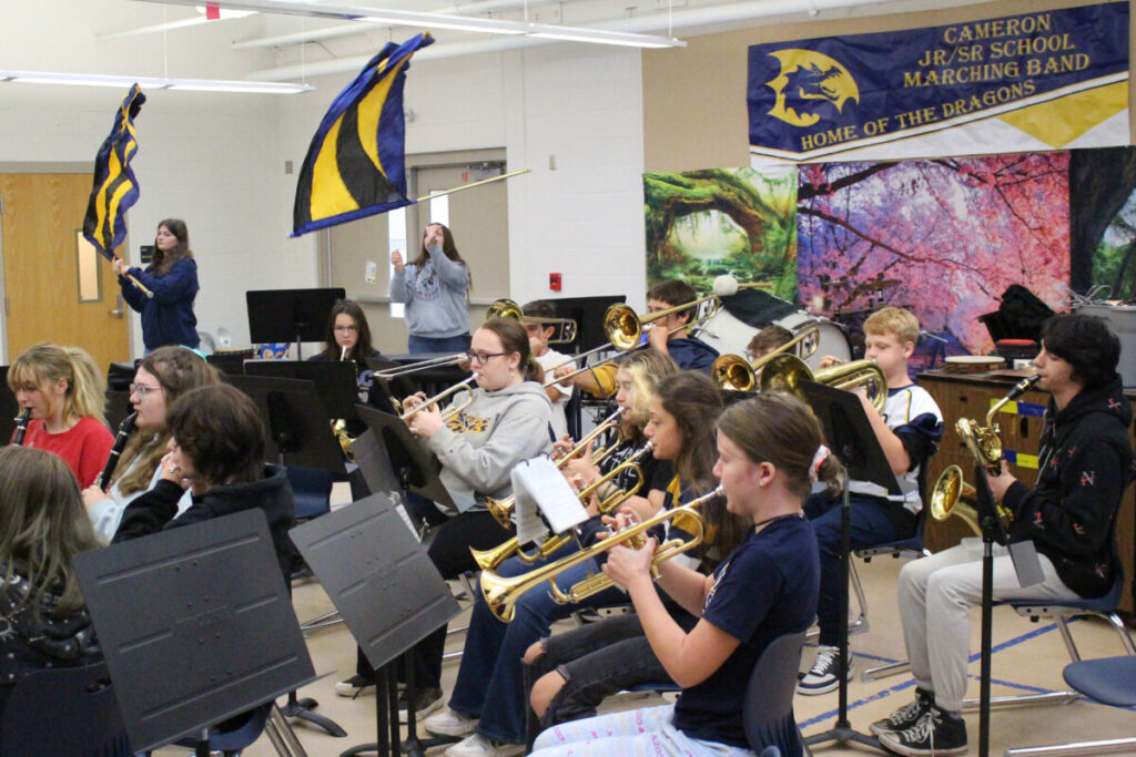 Cameron High School Marching Band.