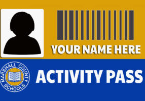 2025 Activity Pass WEB Logo Sample activity pass with Marshall County Schools logo