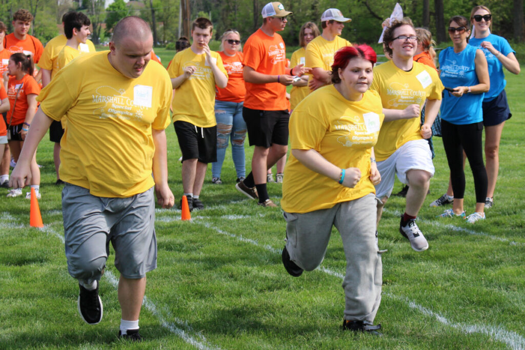 Marshall County Special Olympics Track& Field events.