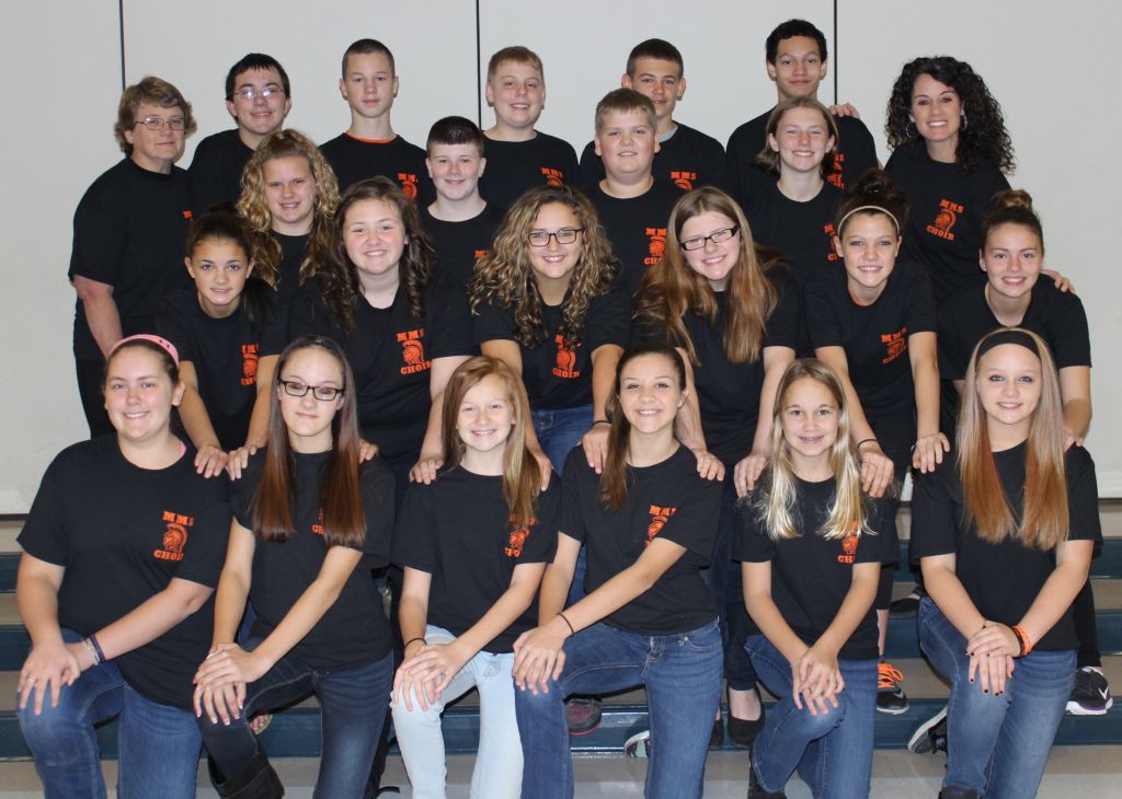 The MMS Select Choir for the 2015-2016 School Year