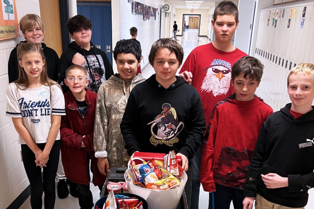 Kelsea Bashioum's students enjoy participating in “The Cool Beans Cart” project.
