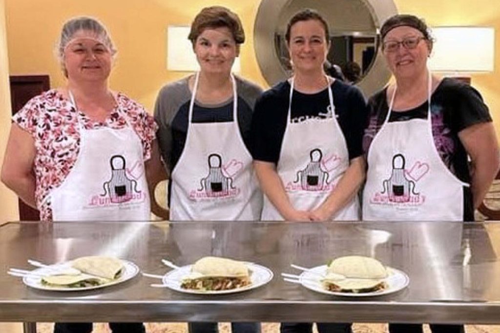 Pictured from left are the award-winning cooks from Moundsville Middle School: Jessica Snider. Shelly Gump, Melissa Pajak and Robin O’Neil.