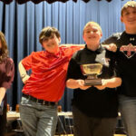 Pictured from left are SMS Red members Izzy Dougherty, James Lopez, Brady Barnhart and Braden Storm.