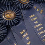 Blue MCS Social Studies Fair ribbons